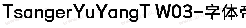 TsangerYuYangT W03字体转换